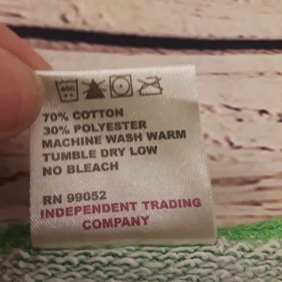 Lime Green Spartan Wide Neck Sweater - Picture 4 of 6